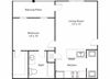 Pointe 1x1 681 SF floor plan Pointe 1x1 681 SF floor plan at Chenal Pointe at the Divide, Arkansas